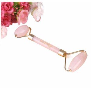 Rose Quartz Facial Roller Beauty Massage Tool Blood Circulation Reduce Puffiness